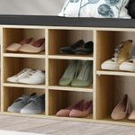 Casa si Gradina - Mobilier - Dulapuri si sifoniere - Dulapuri pantofi - Banca depozitare pantofi 5Five, pentru 8 perechi, sezut tapitat, rafturi detasabile, 105x34x49 cm, bej - Infinity.ro