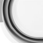 Market - Spalare si intretinere rufe - Uscatoare de rufe si accesorii - Cos de rufe pliabil tip lighean, cu manere, din plastic si silicon, 62x44x28cm, 39litri, gri - Infinity.ro