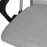 Casa si Gradina - Mobilier - Scaune si fotolii - Scaune - Scaun de birou ergonomic cu reglaj pe inaltime, material tip mesh si ecopiele, 58x60x117 cm, gri - Infinity.ro