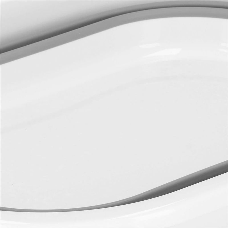 Market - Spalare si intretinere rufe - Uscatoare de rufe si accesorii - Cos de rufe pliabil tip lighean, cu manere, din plastic si silicon, 62x44x28cm, 39litri, gri - Infinity.ro