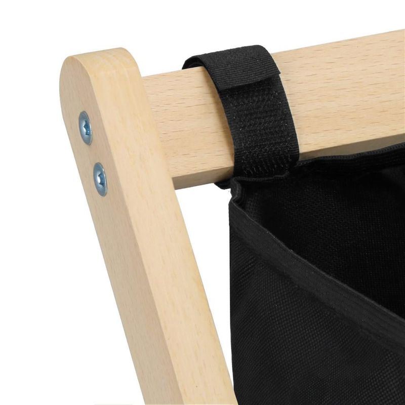 Market - Spalare si intretinere rufe - Uscatoare de rufe si accesorii - Cos de rufe cu 3 compartimente, cadru din lemn, 67x43x55 cm, 105 litri - Infinity.ro