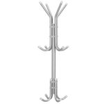 Casa si Gradina - Mobilier - Organizare si depozitare - Cuiere - Cuier pentru haine, tip pom, cu 12 carlige, 173 cm, gri - Infinity.ro