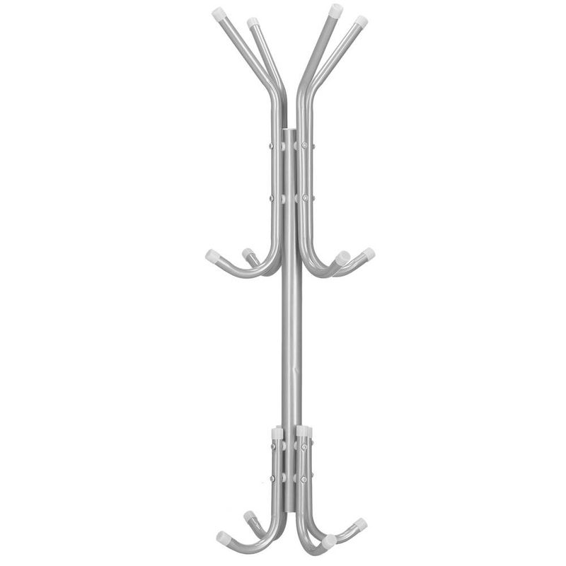 Casa si Gradina - Mobilier - Organizare si depozitare - Cuiere - Cuier pentru haine, tip pom, cu 12 carlige, 173 cm, gri - Infinity.ro