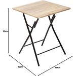 Casa si Gradina - Mobilier - Mese si birouri - Mese living - Masa pliabila 5Five Klapptisch pentru 2 persoane, 60x60 cm, lemn deschis - Infinity.ro