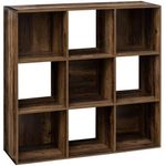 Casa si Gradina - Mobilier - Biblioteci si rafturi - Biblioteci - Biblioteca Mix n Modul Ceda cu 9 compartimente, PAL, 101x32x101 cm, maro - Infinity.ro