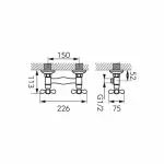 Casa si Gradina - Sanitare - Lavoar baie si accesorii - Baterii sanitare - Baterie dus Ferro Antica dubla comanda bronz antichzat - Infinity.ro