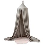 Petshop - Accesorii petshop - Jucarii animale - Jucarii educative - Baldachin suspendat tip cort 70x290 cm, decor camera copii, cu set montaj, gri - Infinity.ro