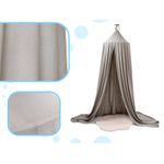 Petshop - Accesorii petshop - Jucarii animale - Jucarii educative - Baldachin suspendat tip cort 70x290 cm, decor camera copii, cu set montaj, gri - Infinity.ro