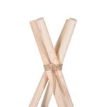 Petshop - Accesorii petshop - Jucarii animale - Jucarii educative - Cort copii Sersimo stil indian Teepee Tent cu fereastra, covoras gros si 2 perne, alb negru - Infinity.ro