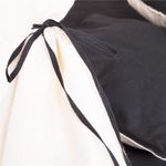 Petshop - Accesorii petshop - Jucarii animale - Jucarii educative - Cort copii Sersimo stil indian Teepee Tent cu fereastra, covoras gros si 2 perne, alb negru - Infinity.ro