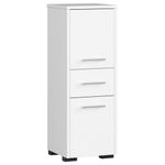 Casa si Gradina - Mobilier - Mobilier baie - Corpuri baie - Dulap baie tip coloana cu 2 usi si sertar, PAL laminat, 30x30x85 cm, alb mat - Infinity.ro