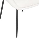 Casa si Gradina - Mobilier - Scaune si fotolii - Scaune - Scaun Atmosphera Seliso cu sezut din chenille, cadru din otel, 60x57x81 cm, bej - Infinity.ro