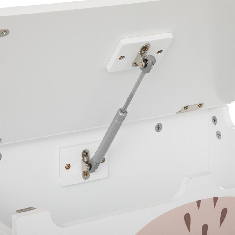 Casa si Gradina - Mobilier - Mobilier copii - Mobilier camera copiilor - Lada depozitare Atmosphera for kids Renard, 53x33x55 cm, MDF cu picioare lemn, alb - Infinity.ro