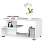 Casa si Gradina - Mobilier - Mese si birouri - Masute de cafea - Masuta de cafea, PAL laminat, 90x51x45 cm, alb - Infinity.ro