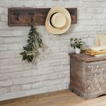 Casa si Gradina - Mobilier - Organizare si depozitare - Cuiere - Cuier perete Atmosphera Paolo cu 5 carlige, lemn mango si fier, 83x21 cm, maro - Infinity.ro