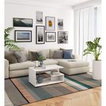 Casa si Gradina - Mobilier - Mese si birouri - Masute de cafea - Masuta de cafea, PAL laminat, 90x51x45 cm, alb - Infinity.ro