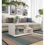 Casa si Gradina - Mobilier - Mese si birouri - Masute de cafea - Masuta de cafea, PAL laminat, 90x51x45 cm, alb - Infinity.ro