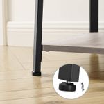 Casa si Gradina - Mobilier - Organizare si depozitare - Cuiere - Cuier de haine cu 3 rafturi, suport cu carlige, din otel, 43x43x180 cm, stil industrial, gri si negru - Infinity.ro