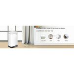 Casa si Gradina - Mobilier - Organizare si depozitare - Cosuri de gunoi - Cos de gunoi din otel cu pedala, 30litri, cu galeata interioara si capac, soft close, 34x61x32cm, alb - Infinity.ro