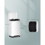 Casa si Gradina - Mobilier - Organizare si depozitare - Cosuri de gunoi - Cos de gunoi din otel cu pedala, 30litri, cu galeata interioara si capac, soft close, 34x61x32cm, alb - Infinity.ro