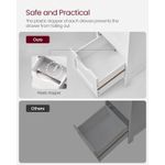 Casa si Gradina - Mobilier - Mobilier baie - Corpuri baie - Dulap de depozitare de podea pentru baie, din lemn cu 4 sertare, 30x30x82cm, alb - Infinity.ro