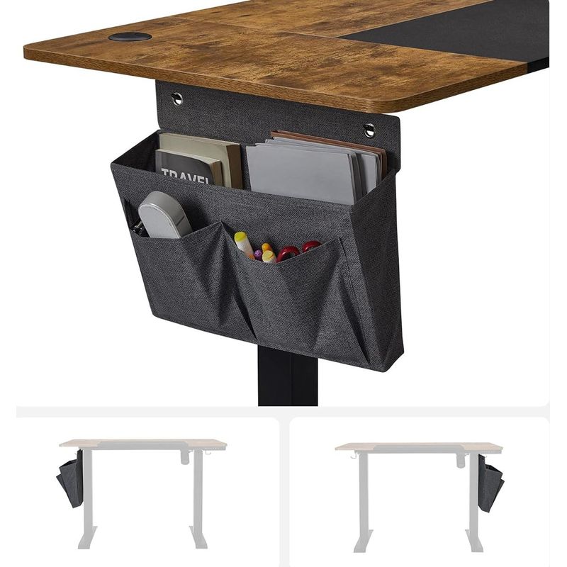 Casa si Gradina - Mobilier - Mese si birouri - Birouri - Birou cu reglaj electric pe inaltime, memorie cu 4 inaltimi, 60x140x(72-120)cm, maro rustic - Infinity.ro