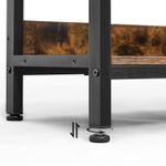 Casa si Gradina - Mobilier - Comode si corpuri - Comode - Biblioteca, raft cu 6 unitati de depozitare, din lemn, 33x120x80 cm, maro rustic - Infinity.ro