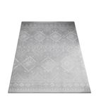 Casa si Gradina - Gradinarit si plante - Plante si ghivece - Ghivece si suporturi - Covor decorativ antiderapant, stil boho, lavabil la masina, 120Ã—170 cm, gri - Infinity.ro