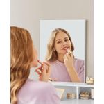 Casa si Gradina - Mobilier - Comode si corpuri - Masute de toaleta - Masa de toaleta cu oglinda, cu 2 sertare si 3 compartimente deschise, 40x80x140cm, stil modern, alb - Infinity.ro