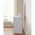 Casa si Gradina - Mobilier - Comode si corpuri - Masute de toaleta - Masa de toaleta cu oglinda, cu 2 sertare si 3 compartimente deschise, 40x80x140cm, stil modern, alb - Infinity.ro