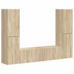 Casa si Gradina - Mobilier - Seturi de mobilier - Seturi living - Set de mobilier 3 pcs Stejar Sonoma - Infinity.ro