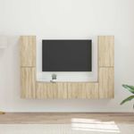 Casa si Gradina - Mobilier - Seturi de mobilier - Seturi living - Set de mobilier 3 pcs Stejar Sonoma - Infinity.ro