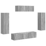 Casa si Gradina - Mobilier - Seturi de mobilier - Seturi living - Set de mobilier 3 pcs Gri Sonoma - Infinity.ro