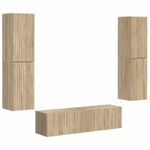 Casa si Gradina - Mobilier - Seturi de mobilier - Seturi living - Set de mobilier 3 pcs Stejar Sonoma - Infinity.ro