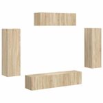Casa si Gradina - Mobilier - Seturi de mobilier - Seturi living - Set de mobilier 3 pcs Stejar Sonoma - Infinity.ro