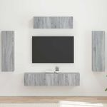Casa si Gradina - Mobilier - Seturi de mobilier - Seturi living - Set de mobilier 3 pcs Gri Sonoma - Infinity.ro