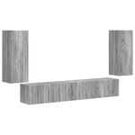 Casa si Gradina - Mobilier - Seturi de mobilier - Seturi living - Set de mobilier 3 pcs Gri Sonoma - Infinity.ro