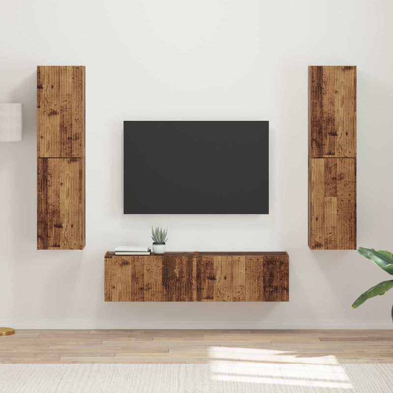 Casa si Gradina - Mobilier - Seturi de mobilier - Seturi living - Set de mobilier 3 pcs Lemn Vechi - Infinity.ro