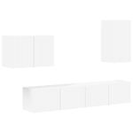 Casa si Gradina - Mobilier - Seturi de mobilier - Seturi living - Set de mobilier 4 pcs, Alb - Infinity.ro