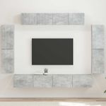 Casa si Gradina - Mobilier - Seturi de mobilier - Seturi living - Set de mobilier 4 pcs, Gri din beton - Infinity.ro