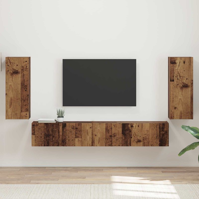 Casa si Gradina - Mobilier - Seturi de mobilier - Seturi living - Set de mobilier 3 pcs Lemn Vechi - Infinity.ro