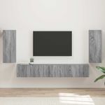 Casa si Gradina - Mobilier - Seturi de mobilier - Seturi living - Set de mobilier 3 pcs Gri Sonoma - Infinity.ro