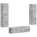 Casa si Gradina - Mobilier - Seturi de mobilier - Seturi living - Set de mobilier 3 pcs Gri din beton - Infinity.ro