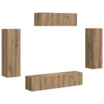 Casa si Gradina - Mobilier - Seturi de mobilier - Seturi living - Set de mobilier 3 pcs Stejar Artizanal - Infinity.ro