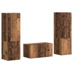 Casa si Gradina - Mobilier - Seturi de mobilier - Seturi living - Set de mobilier 3 pcs Lemn Vechi - Infinity.ro