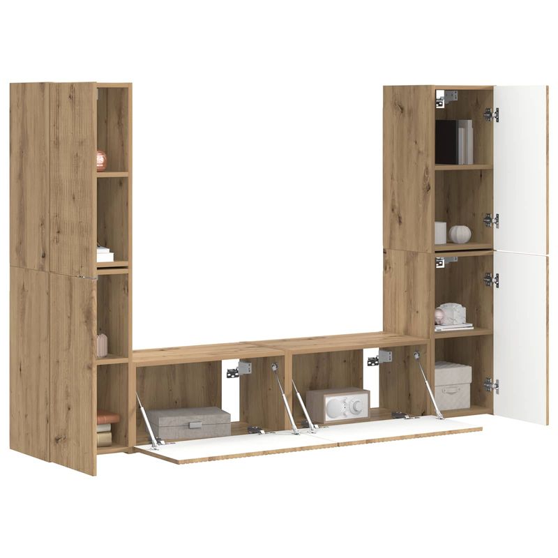 Casa si Gradina - Mobilier - Seturi de mobilier - Seturi living - Set de mobilier 3 pcs Stejar Artizanal - Infinity.ro