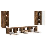 Casa si Gradina - Mobilier - Seturi de mobilier - Seturi living - Set de mobilier 3 pcs Stejar fumuriu - Infinity.ro