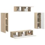 Casa si Gradina - Mobilier - Seturi de mobilier - Seturi living - Set de mobilier 3 pcs Stejar Sonoma - Infinity.ro