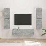 Casa si Gradina - Mobilier - Seturi de mobilier - Seturi living - Set de mobilier 3 pcs Gri din beton - Infinity.ro
