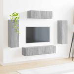 Casa si Gradina - Mobilier - Seturi de mobilier - Seturi living - Set de mobilier 3 pcs Gri Sonoma - Infinity.ro